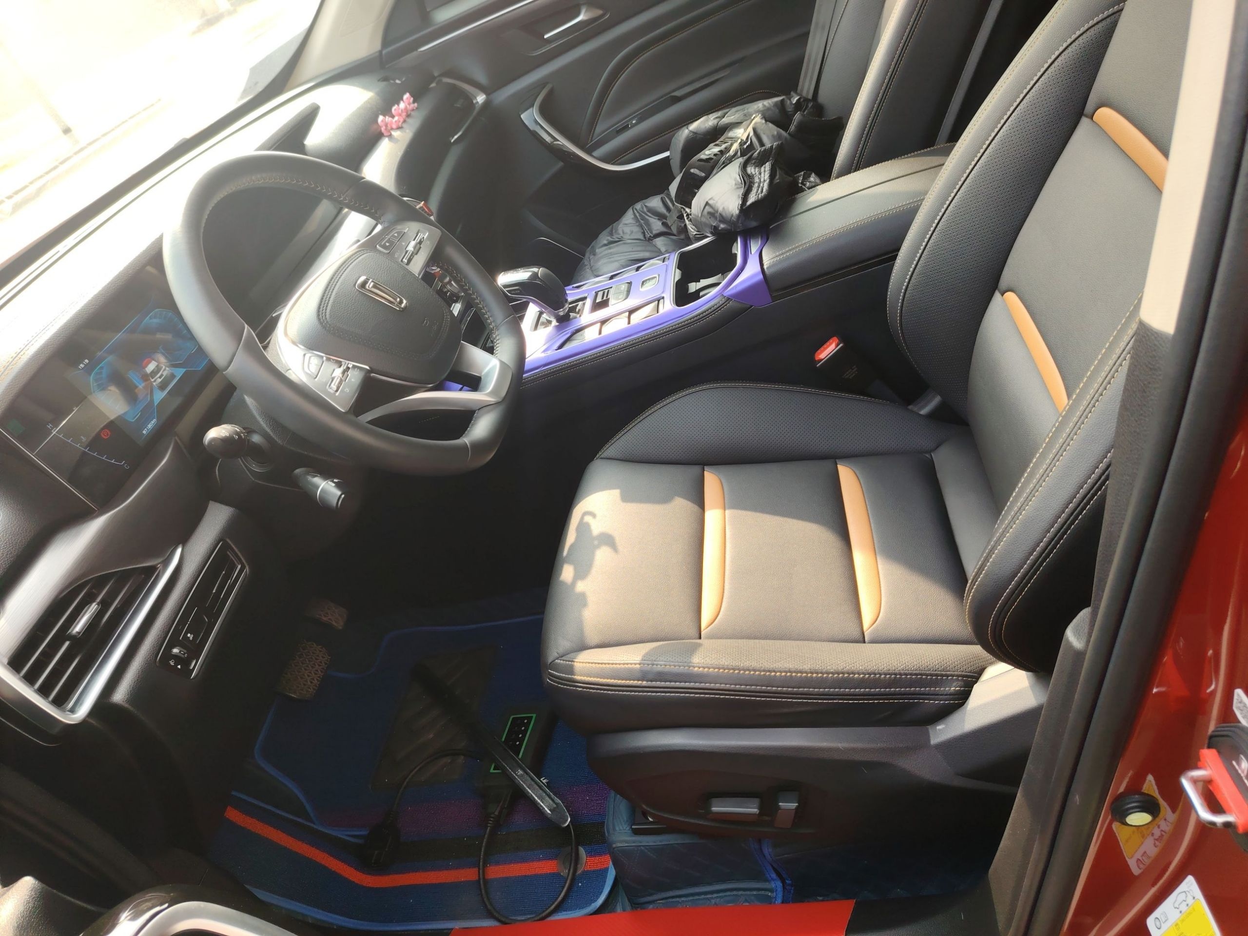 Переднее сиденье в автомобиле