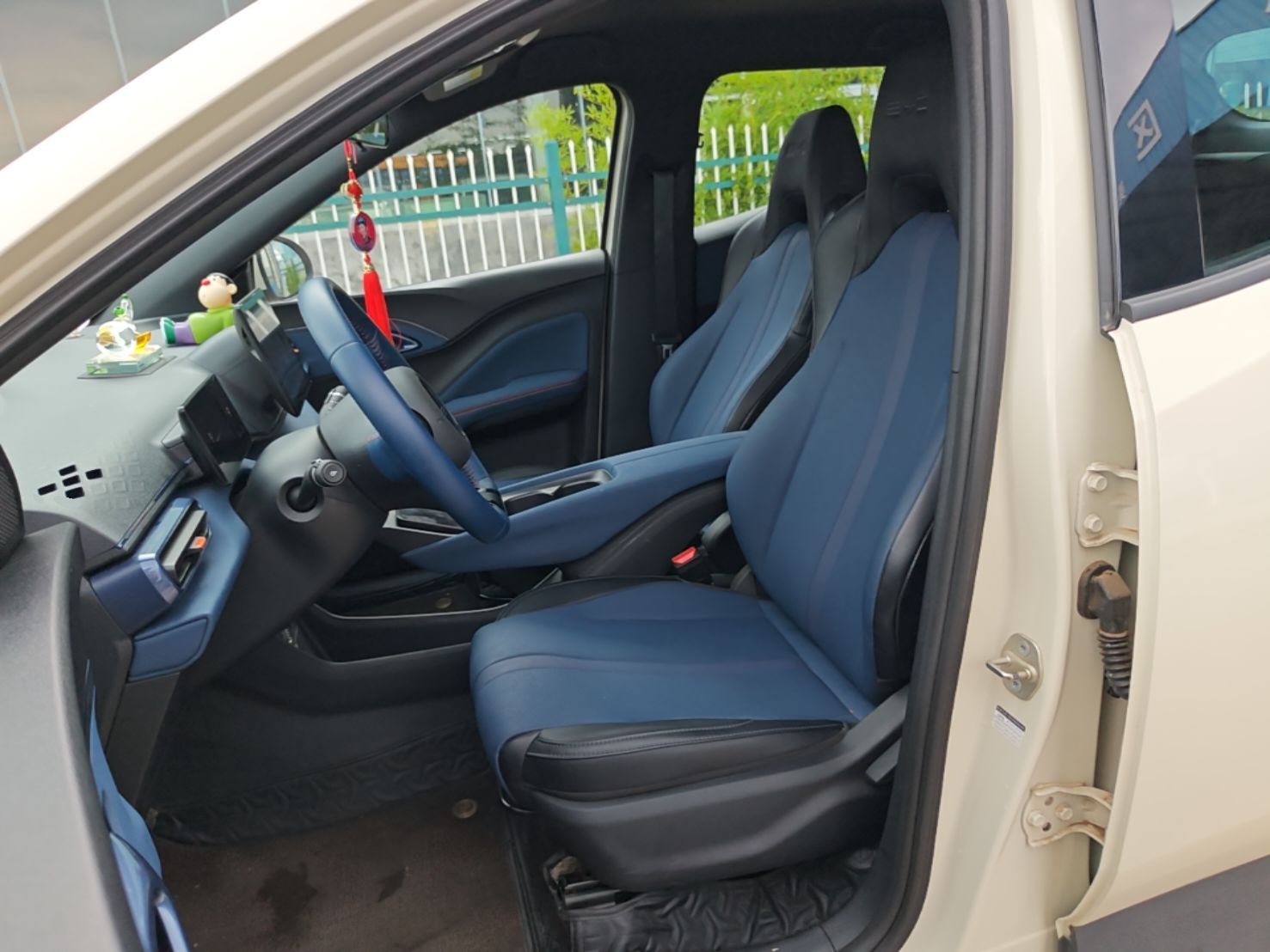 A primeira fila do carro