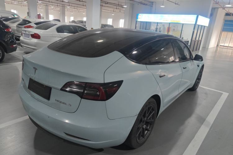 Used Tesla Model 3 2020 Long-Range Rear-Wheel-Drive Version Rear Right 45 Deg