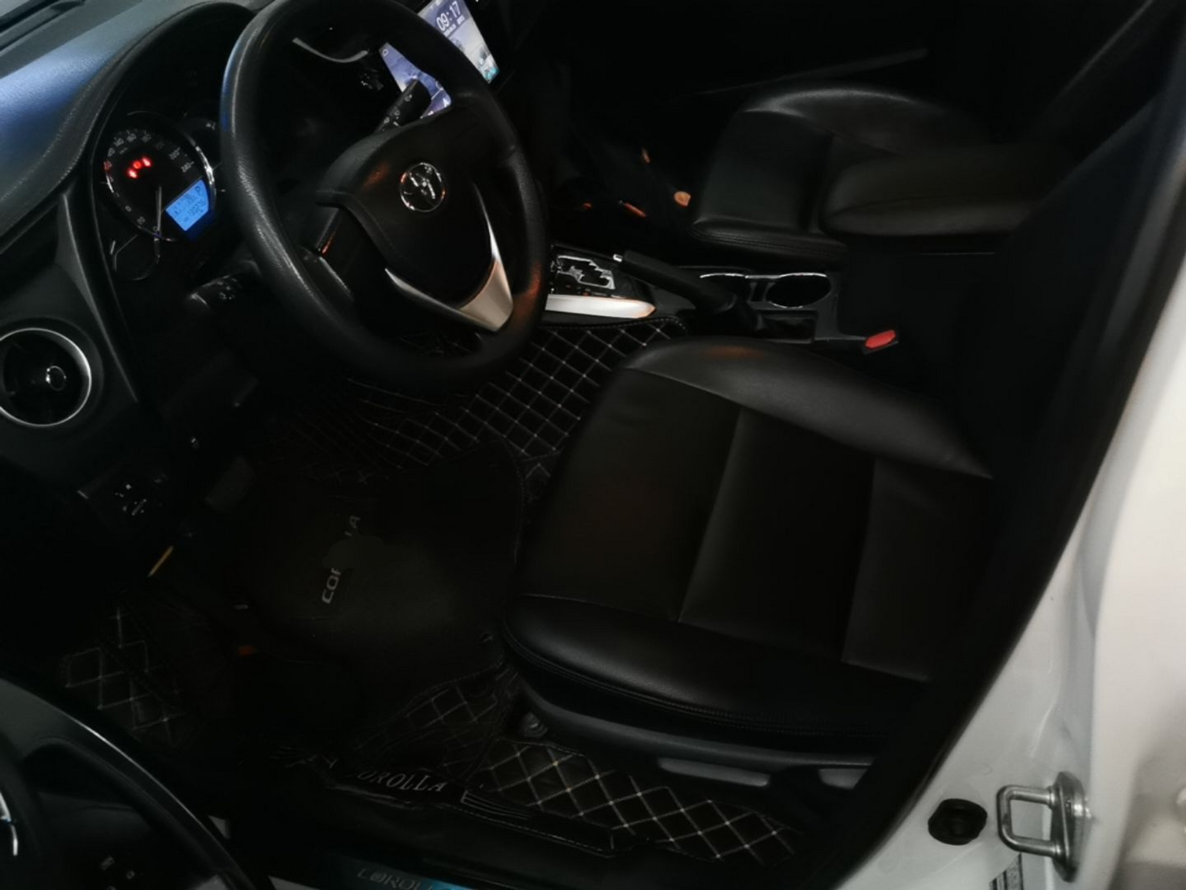 Vordere Reihe im Auto