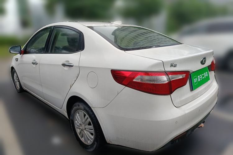 Used Kia K2 2012 Sedan 1.4L Automatic GLS Commemorative Edition Rear Left 45 Deg