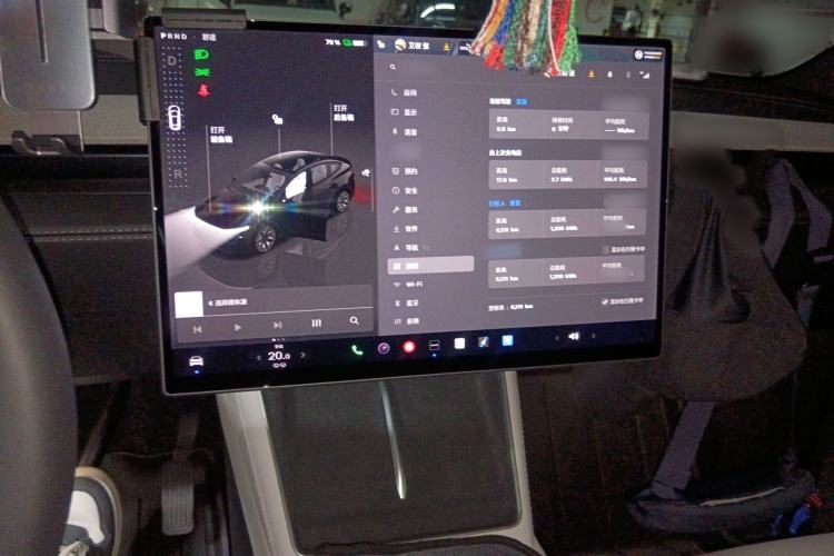 Used Tesla Model Y L 2025 Model Long-Range All-Wheel-Drive Version Audio And AC Panel