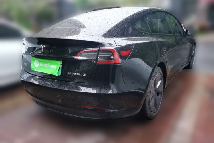 Used Tesla Model 3 2021 Standard Range Rear-Drive Upgraded Version Rear Right 45 Deg