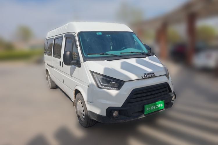 Used JMC Transit 2020 2.8T Business-Grade Long-Wheelbase Mid-Roof 9-Seater China V Emission Standard JX493 Front Right 45 Deg