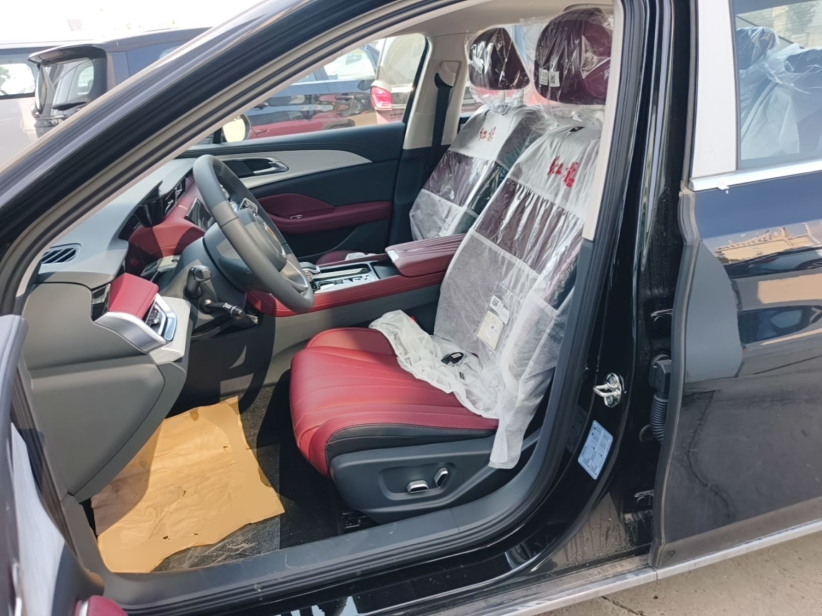 A primeira fila do carro