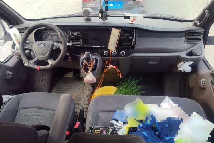 Used Ford Transit Custom 2021 2.2T Automatic Logistics Vehicle Pro Long Wheelbase 7 Seats Mid-Roof China VI Standard
