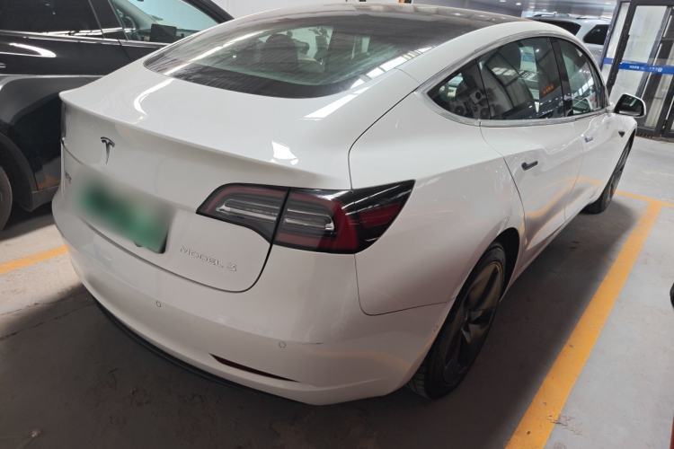 Used Tesla Model 3 2019 Standard Range Rear-Drive Upgraded Version Rear Right 45 Deg