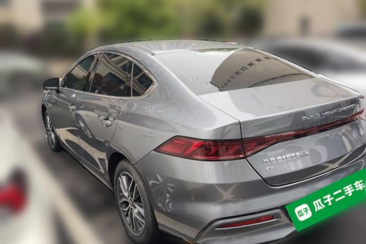 Used BYD Qin PLUS 2021 EV 500KM Luxury Model Rear Left 45 Deg