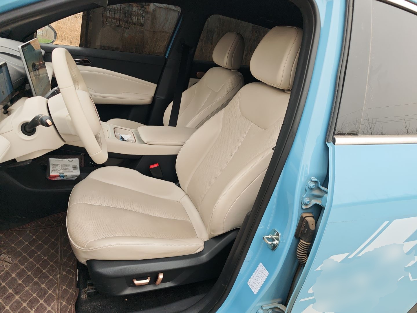 Переднее сиденье в автомобиле