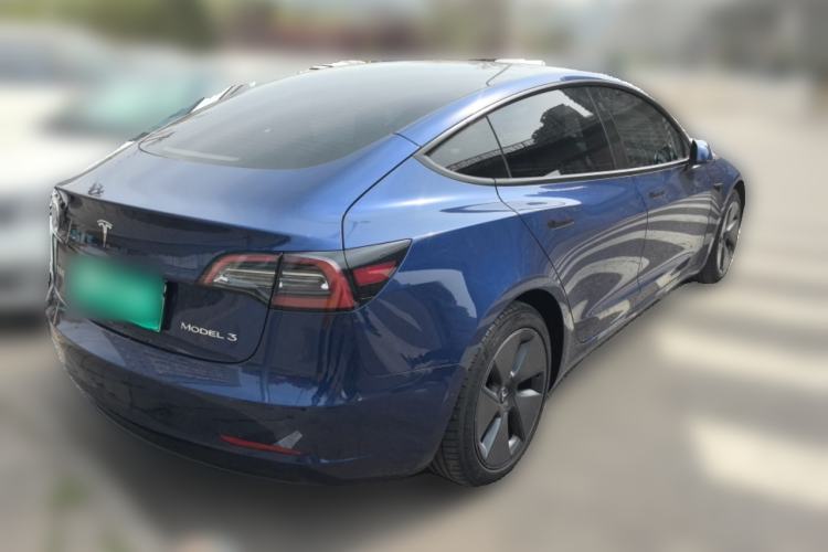 Used Tesla Model 3 2021 Standard Range Rear-Wheel Drive Upgraded Version 3D6 Rear Right 45 Deg