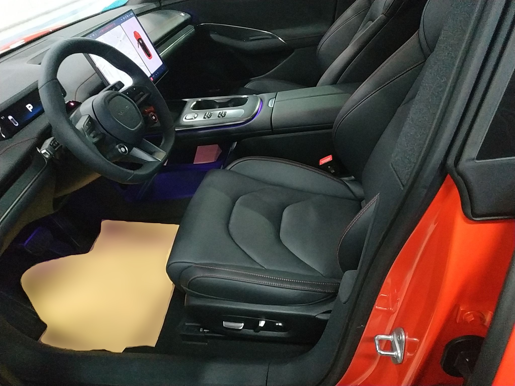 Переднее сиденье в автомобиле