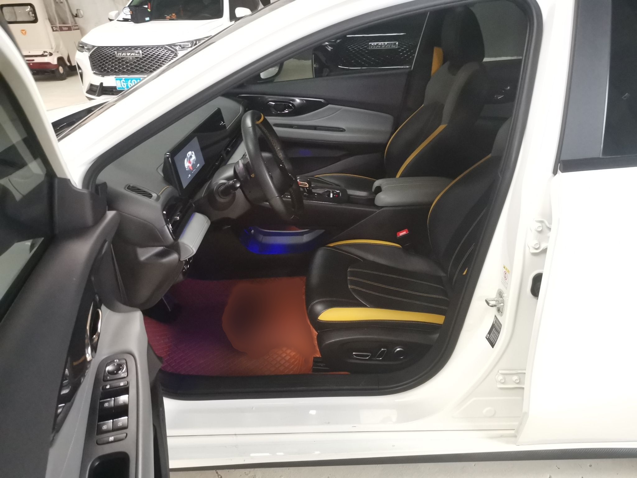 Переднее сиденье в автомобиле