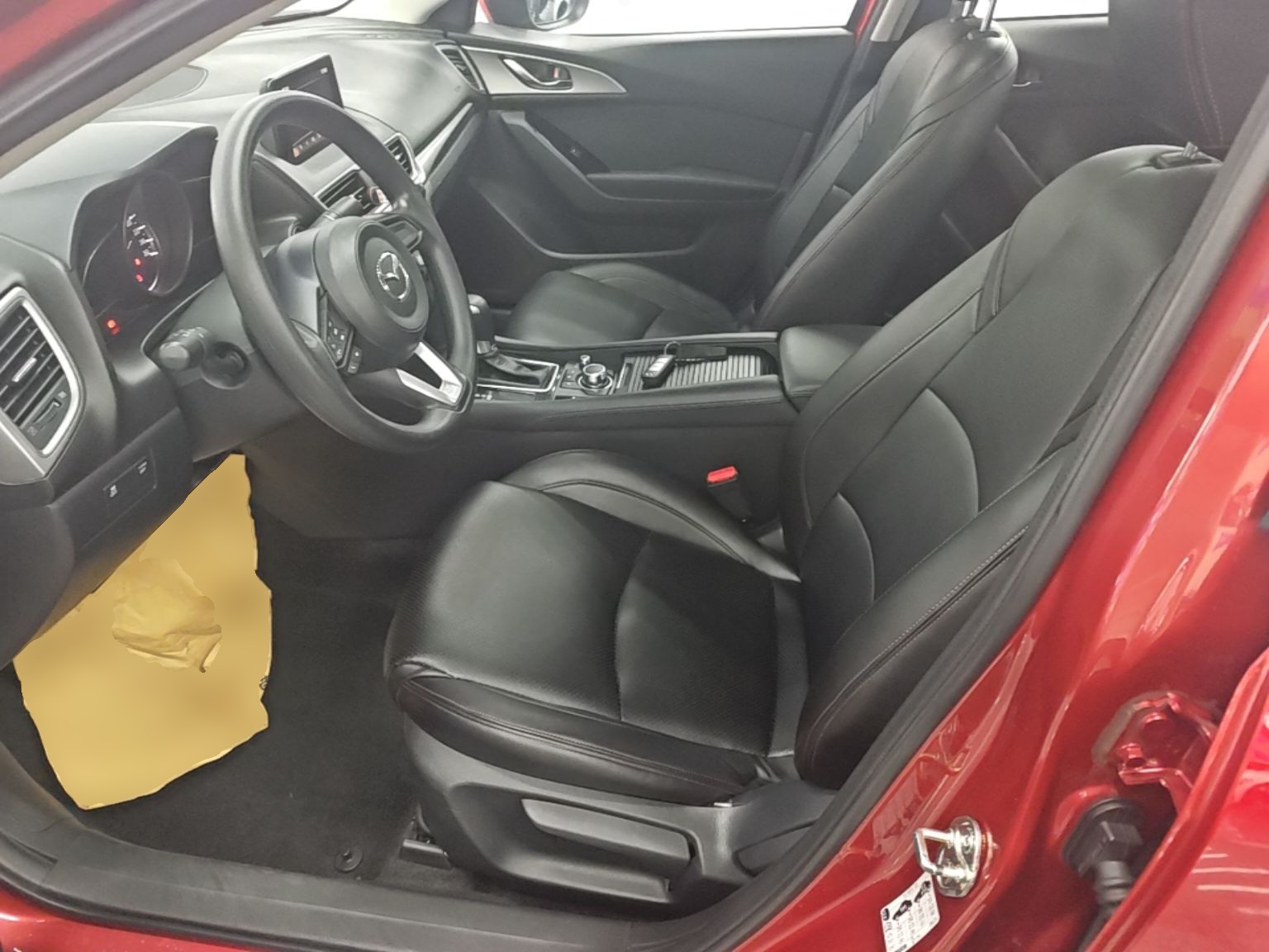 Vordere Reihe im Auto