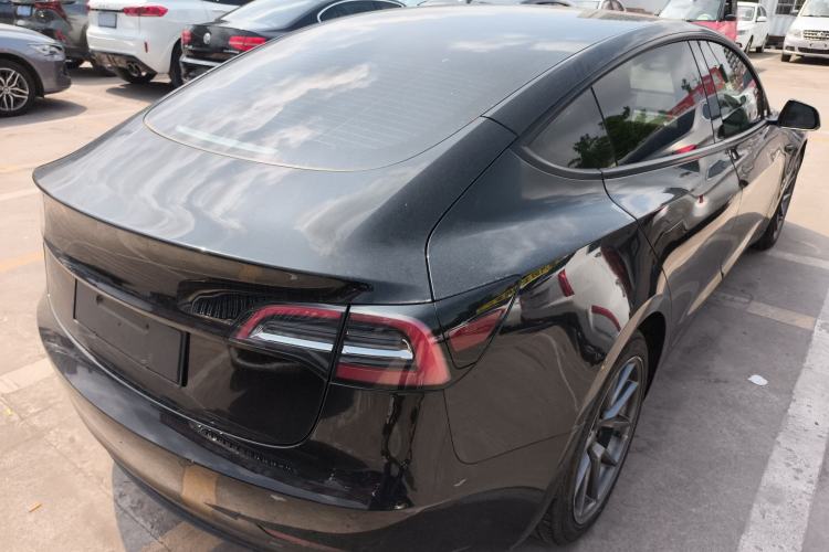 Used Tesla Model 3 2021 Standard Range Rear-Drive Upgraded Version Rear Right 45 Deg