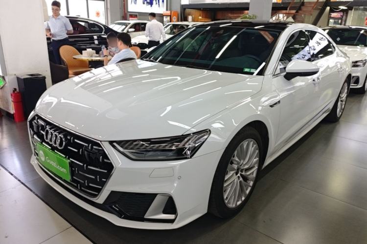 Used Audi A7L 2022 45 TFSI S-line Dream-Building Crystal Flow Package Guazi used car, China used car export, Used car for sale, Used cars, Cheapest cars for sale
