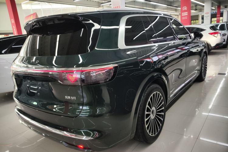 Used Hima AITO M8 2025 Extended-Range Ultra Version 53.4 kWh 6-Seater Edition Rear Right 45 Deg