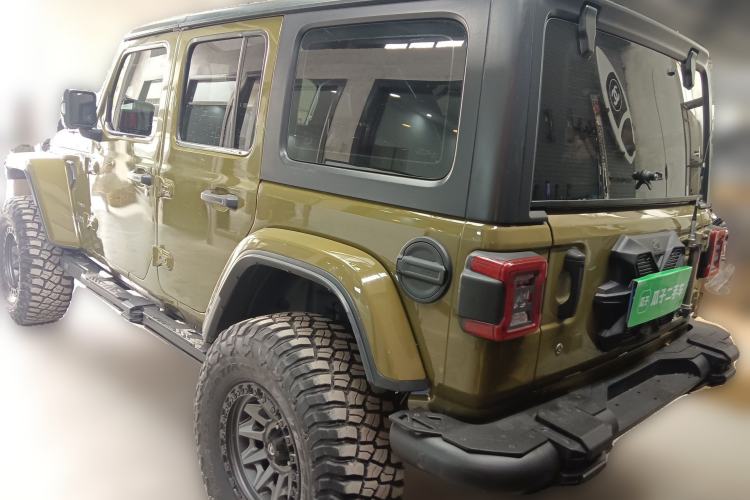 Used Jeep Wrangler 2018 2.0T Sahara Four-Door Edition Rear Left 45 Deg