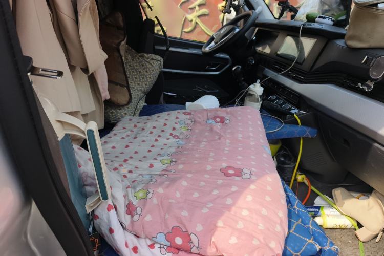 Used Dongfeng Yufeng 2023 V9+ 2.3T Manual Rear-Drive Cargo Van with Dual Rear Tires 3-Seater Left Rear Seat