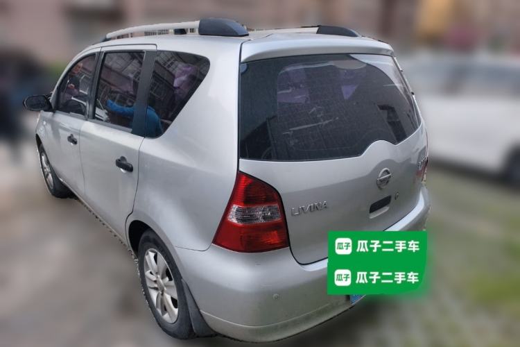 Used Nissan Livina 2010 Jingyue Edition 1.6L Manual All-Around Model Rear Left 45 Deg