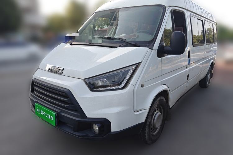 Used JMC Transit 2019 2.8T Commercial Version Intelligent Automatic Transmission Long Wheelbase Mid-Height 6-Seater Rear Single Tire China VI Emission Standard JX493