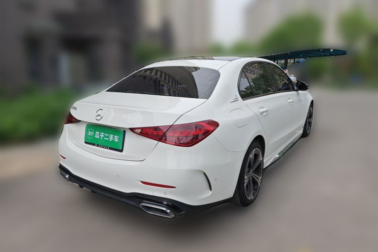 Used Mercedes-Benz C-Class 2022 C 260 L Obsidian Night Sport Edition Rear Right 45 Deg