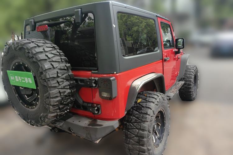 Used Jeep Wrangler 2012 3.6L Rubicon two-door model Rear Right 45 Deg