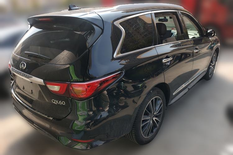 Used Infiniti QX60 2018 2.5 S/C Hybrid Two-Wheel-Drive Champion Family Edition Rear Right 45 Deg