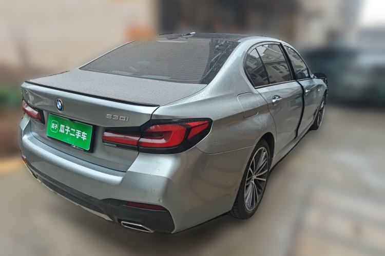 Used BMW 5 Series 2021 530Li Leading Model M Sport Package Rear Right 45 Deg