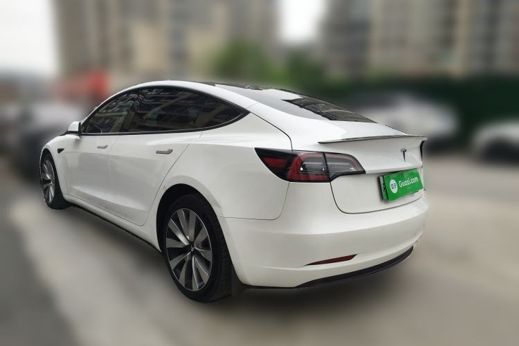 Used Tesla Model 3 2019 Long-Range Rear-Wheel-Drive Version Rear Left 45 Deg