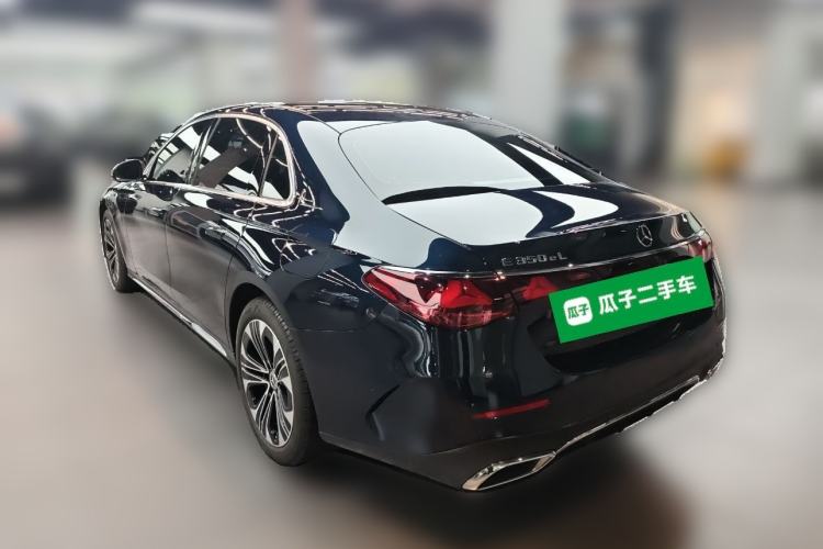 Used Mercedes-Benz E-Class New Energy 2024 E 350 e L Plug-in Hybrid Sports Sedan Rear Left 45 Deg