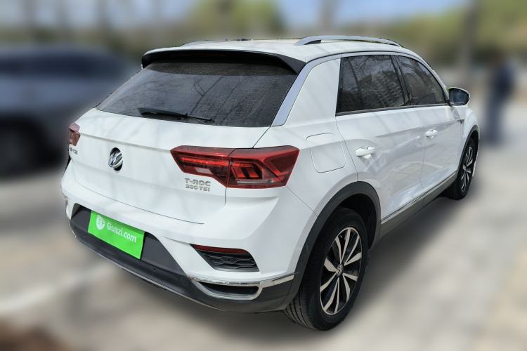 Used Volkswagen T-ROC 2018 280TSI DSG Four-Wheel Drive Comfort Version China V Standard Rear Right 45 Deg