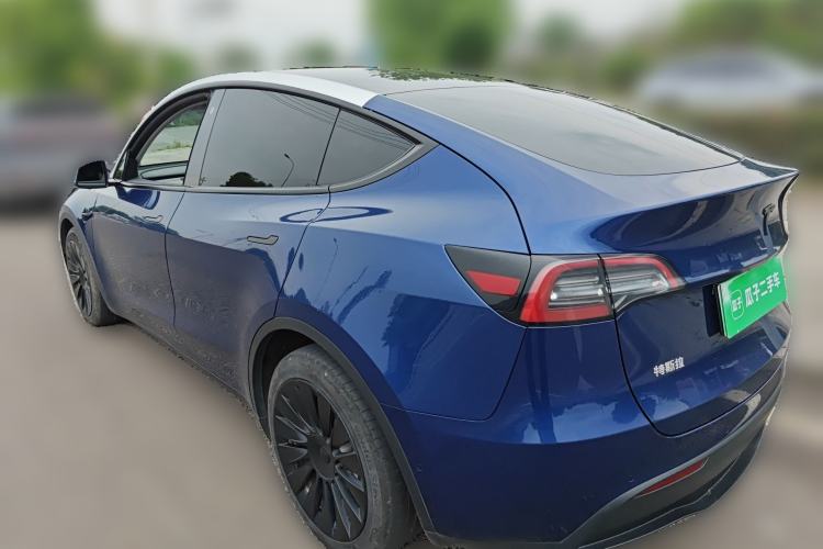 Used Tesla Model Y 2021 Long-Range All-Wheel-Drive Version Rear Left 45 Deg