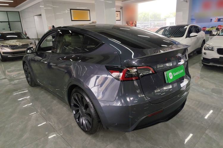 Used Tesla Model Y 2022 Performance High-Performance All-Wheel-Drive Version Rear Left 45 Deg