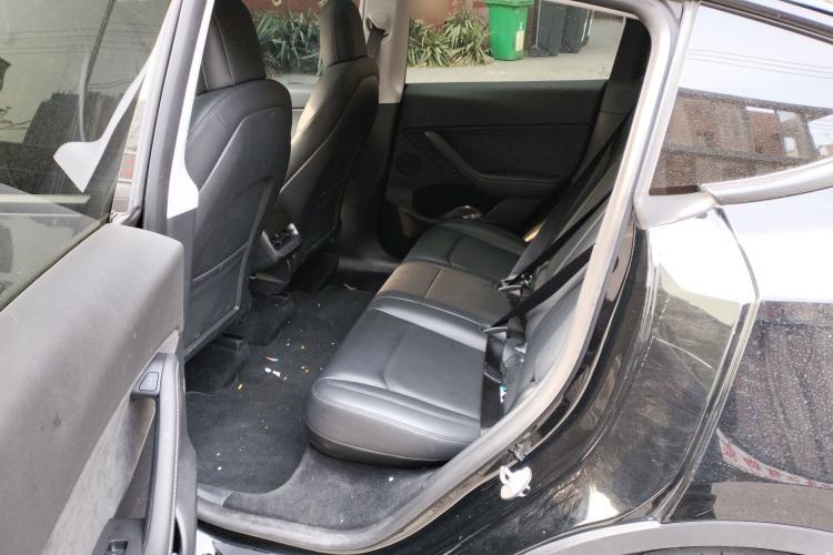 Used Tesla Model Y 2021 Long-Range All-Wheel-Drive Version 3D7 Left Rear Seat