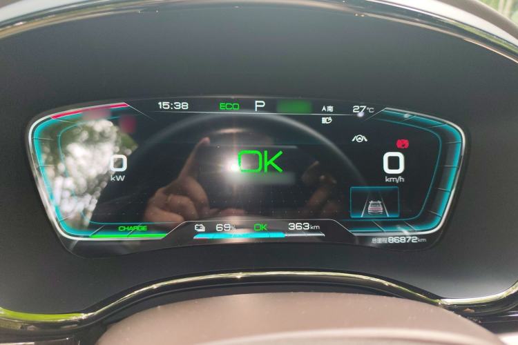 Used BYD Han 2020 EV Long-Range Luxury Model Instrument Cluster