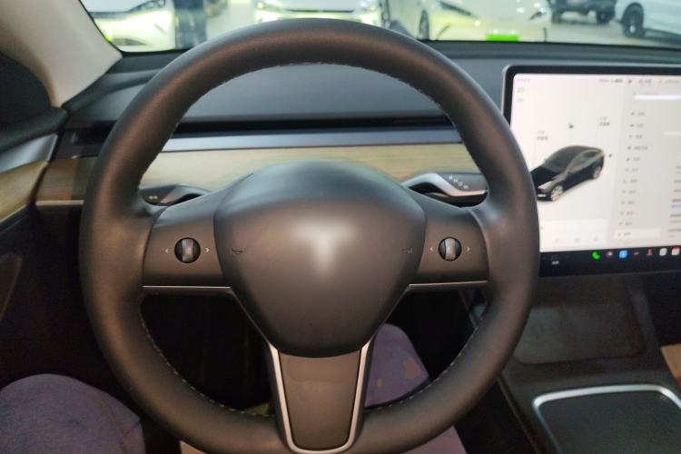 Used Tesla Model Y 2021 Standard Range Rear-Wheel Drive Version Steering Wheel