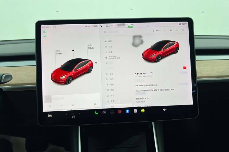 Used Tesla Model 3 2019 Long-Range Rear-Wheel-Drive Version
