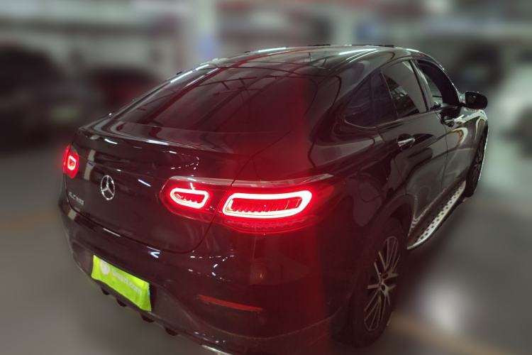 Used Mercedes-Benz GLC Coupe 2021 GLC 300 4MATIC Coupe SUV Rear Right 45 Deg