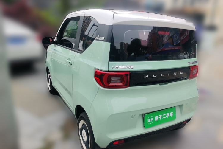Used Wuling Hongguang MINIEV 2021 Macaron Fashion Model Lithium Iron Phosphate Rear Left 45 Deg