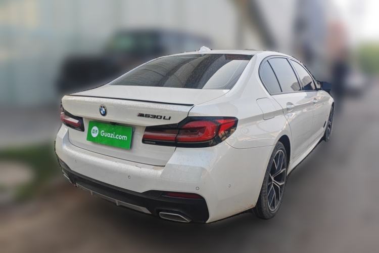 Used BMW 5 Series 2021 Restyled 530Li Luxury Edition M Sport Package Rear Right 45 Deg