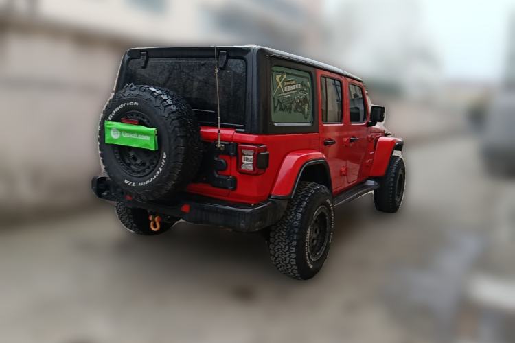 Used Jeep Wrangler New Energy 2021 Four-Door 2.0T 4xe Sahara Rear Right 45 Deg