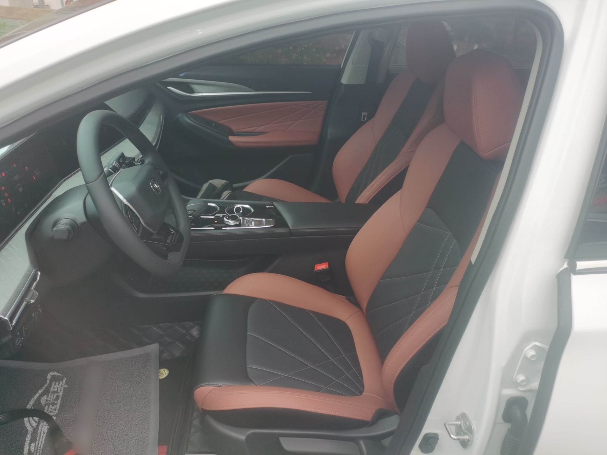 Переднее сиденье в автомобиле