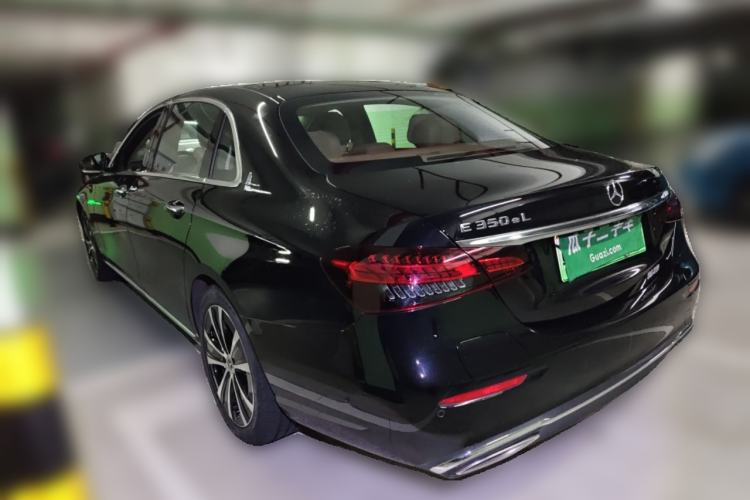 Used Mercedes-Benz E-Class New Energy 2023 E 350 e L Plug-in Hybrid Sedan Rear Left 45 Deg