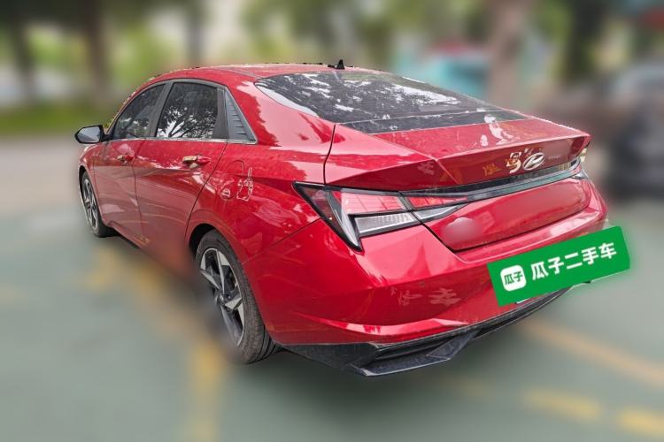 Used Hyundai Elantra 2021 1.5L CVT GLX Elite Edition Rear Left 45 Deg