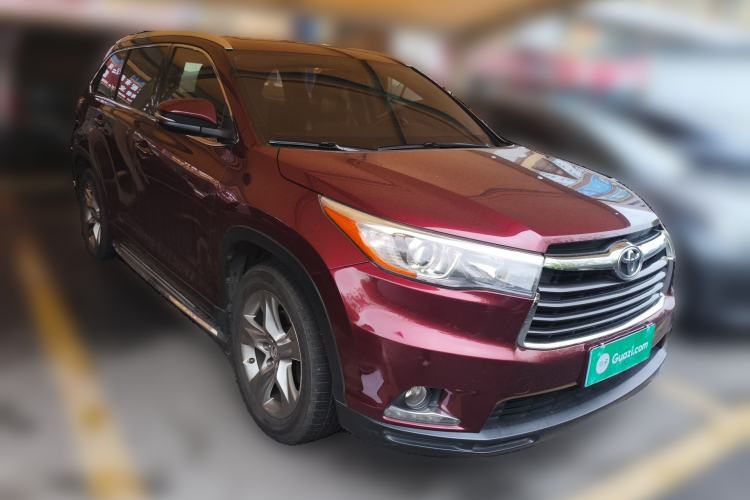 Used Toyota Highlander 2015 2.0T Four-Wheel Drive Luxury Edition 7-Seater Front Right 45 Deg