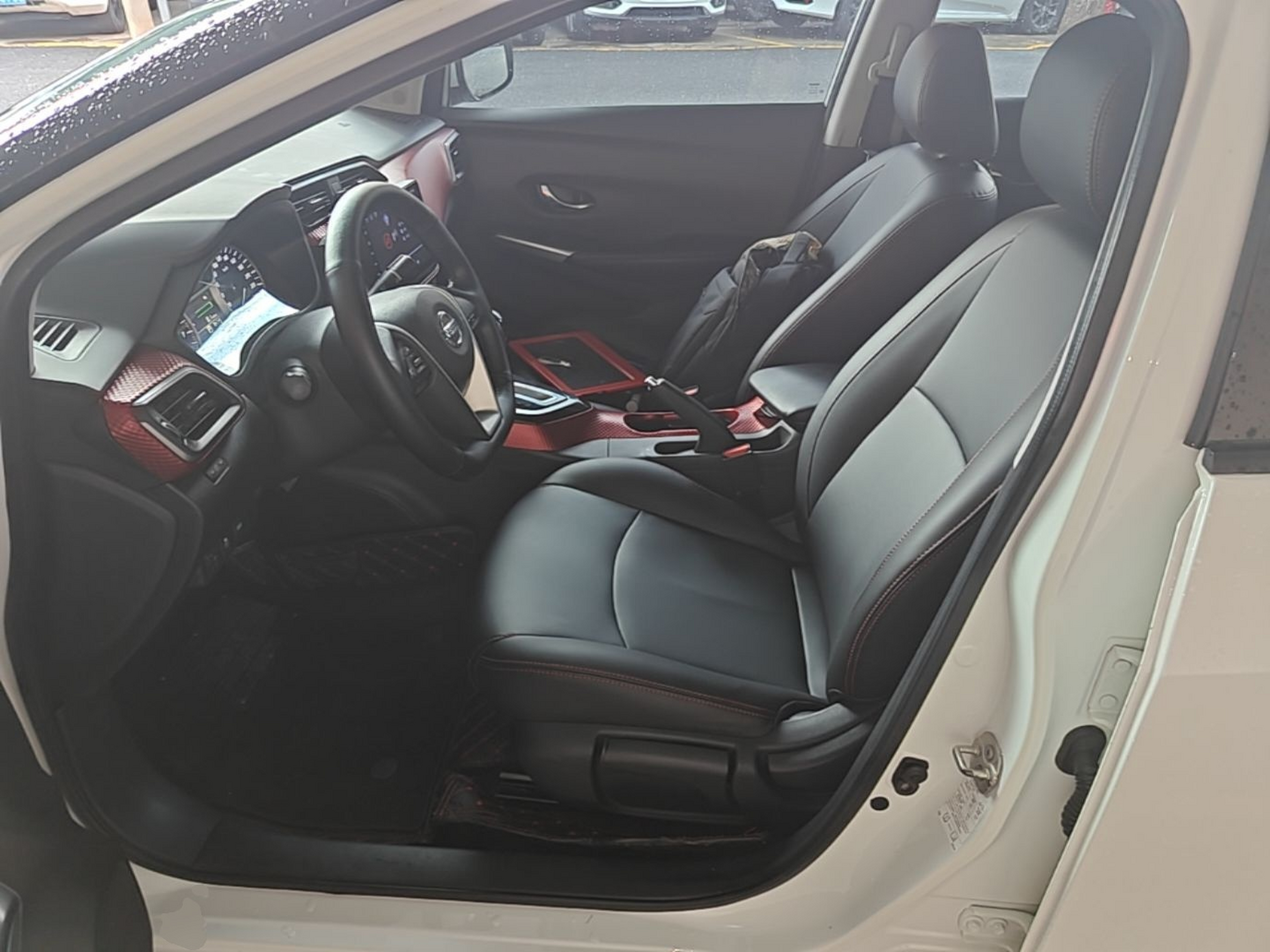 Vordere Reihe im Auto