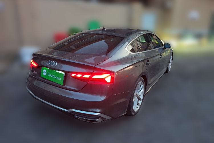 Used Audi A5 2023 Sportback 40 TFSI Fashionable and Dynamic Model Rear Right 45 Deg