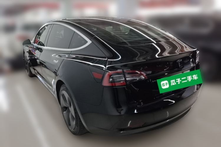 Used Tesla Model 3 2019 Long-Range Rear-Wheel-Drive Version Rear Left 45 Deg