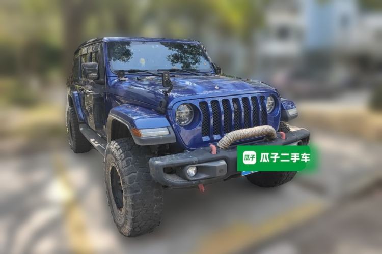 Used Jeep Wrangler 2019 2.0T Sahara Four-Door Version China VI Emission Standard Front Right 45 Deg