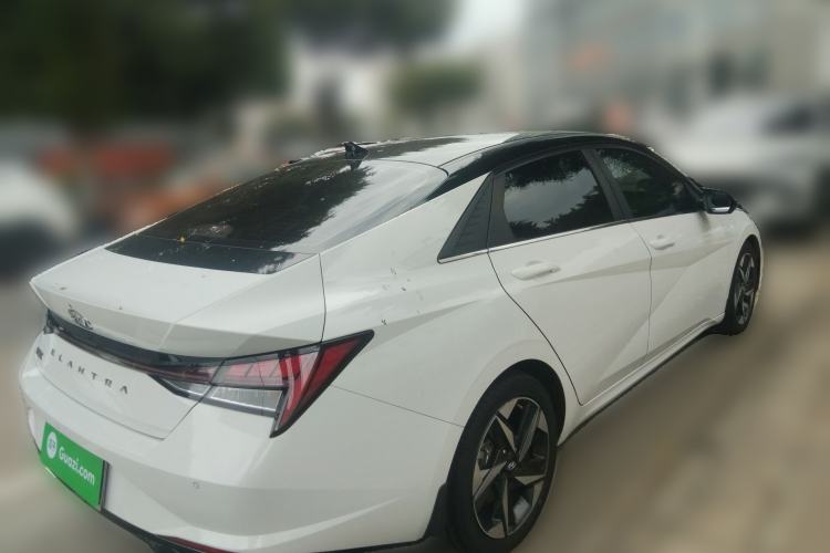 Used Hyundai Elantra 2022 1.5L CVT LUX Prestige Edition Rear Right 45 Deg